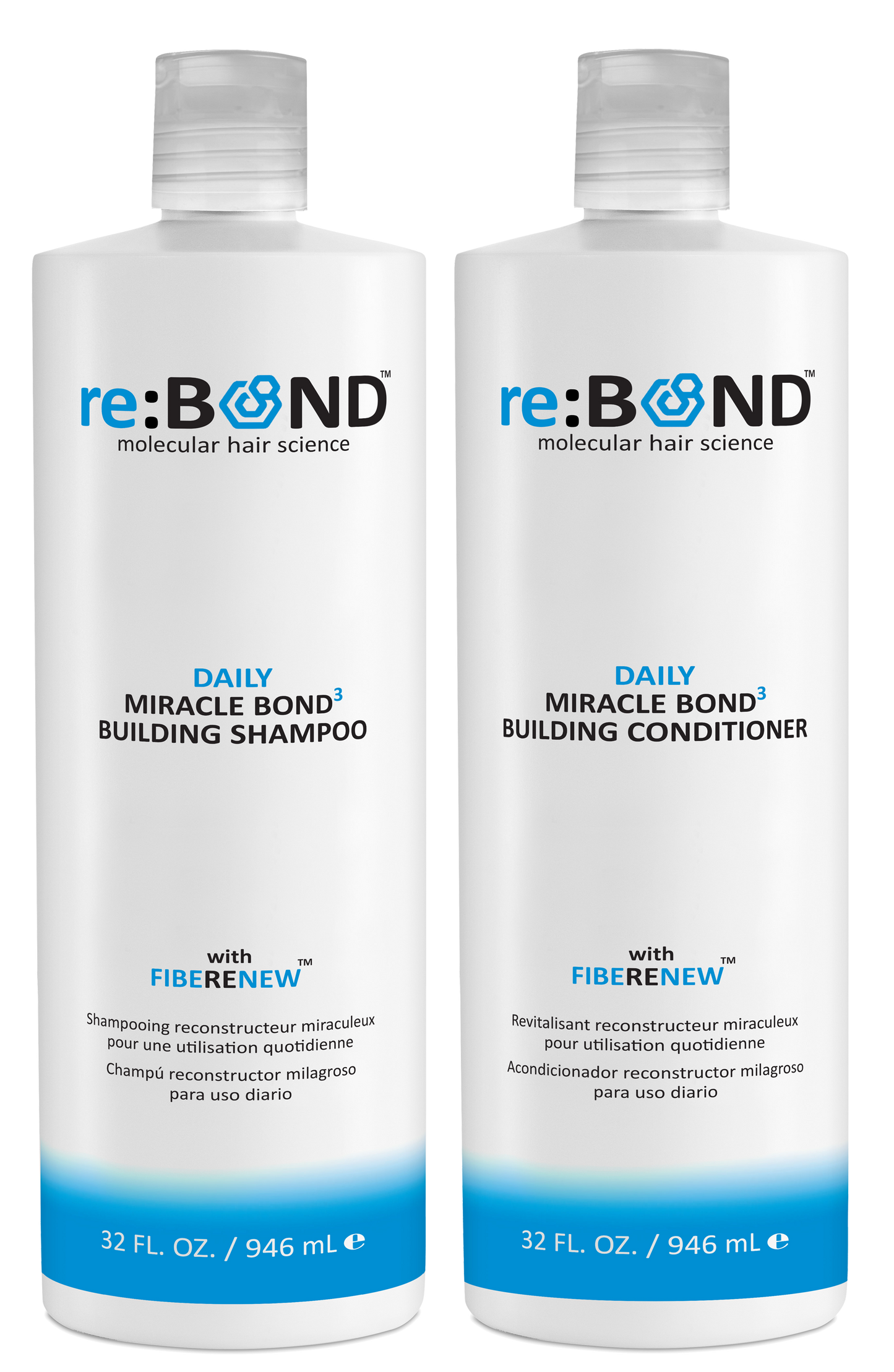 Daily Miracle Bond³ Building Shampoo and Conditioner 32 oz Duo